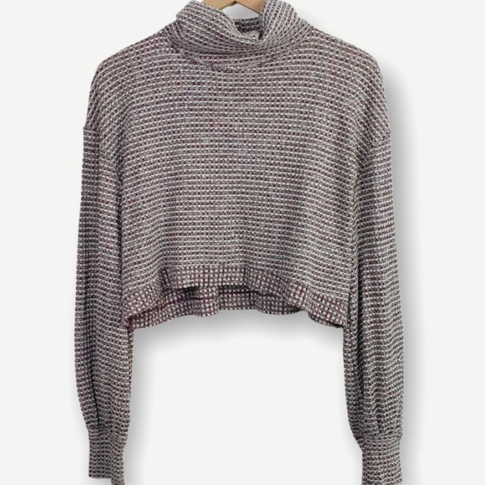 Free People BK turtleneck long sleeve top size medium - Picture 4 of 9